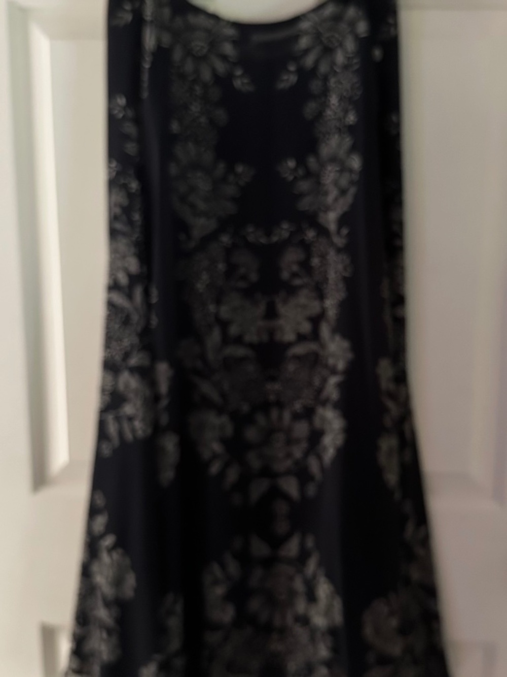 DKNY Jeans Silk Floral Print Maxi Skirt